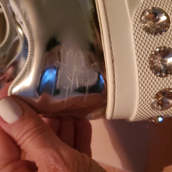 Miu Miu Calzatore Donna Argento Sneakers - Picture 6 of 9